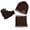 Brown, variant on Lnzyyephy Beanie Gloves Scarf Set for Men Boys Winter Warm Knit Hat Gloves Scarf Set Cold Weather Accessories