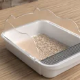 thumbnail image 4 of Extra Large Semi-Enclosed Cat Litter Box with High Sides Removable Litter Pan for Cats Kittens Small Animals, 4 of 6