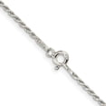 thumbnail image 2 of Auriga Fine Jewelry 925 Sterling Silver 1.5mm Diamond-cut Rope Chain Necklace 22inch for Women, 2 of 6