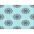 thumbnail image 1 of Ahgly Company Machine Washable Indoor Rectangle Transitional Cadet Blue Green Area Rugs, 2' x 4', 1 of 7