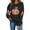 VKOYWKM-ZQR1-Black, variant on VKOYWKM Women's Halloween Sweatshirt Pumpkin Print Casual Long Sleeve Crewneck Sweatshirts Spooky Season Pullover Tops