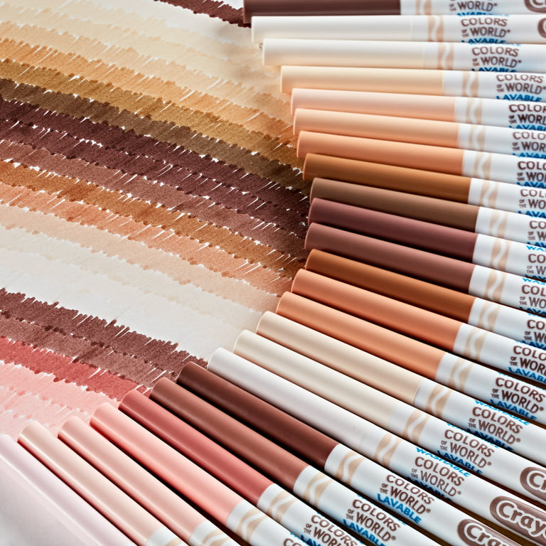 Bulk Crayola Colored Pencils - 24 Skin Tone Colors of the World