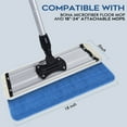 thumbnail image 5 of MATTHEW CLEANING 18'' Microfiber Spray Mop Replacement Pads Heads for Wet Dry Reusable Mops Floor Home Commercial Cleaning Refills, Machine Washable Fits Fit Most Spray Mops Blue (3 Packs), 5 of 7