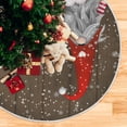 thumbnail image 5 of Coolnut Christmas Christmas Tree Skirt Home Decoration Large Round Christmas Tree Skirt for Holiday Party Home Christmas Day Ornaments,35.4", 5 of 6