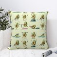 thumbnail image 4 of Wukai Avocado for Exercise Premium Polyester Fleece Pillow Covers with Hidden Zipper Closure,Luxuriously Soft and Durable-16"x16", 4 of 7