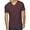 Heather Maroon, variant on Ma Croix Men's Premium Solid Cotton V Neck T-Shirts Short Sleeve Tee