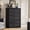 Black 5 Drawer, variant on Garderth 5/6 Drawer Dresser,Modern Chest Of Drawers,Wood Dresser TV Stand,Wide Dresser For Bedroom,Tall Dresser Storage Organizer For Living Room Hallway Entryway