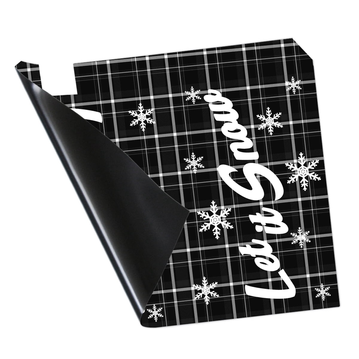 VWAQ Holiday Mailbox Covers Magnetic Christmas Mailbox Decor - 25.5"H X 20.75"W MBM50 BLACK