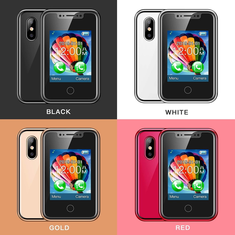 Newest Mini Phone 8XR GSM Feature Phone 1.77 Inch Touch Screen Cellphone MTK6261D 350mAh Supports Multiple Languages