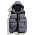 thumbnail image 3 of Daznico Jackets for Men,Detachable Hood Vest Pocket Outdoor Jacket Warm Winter Coats Windproof Lightweight Insulated Bodywarmer,Mens Winter Coats,Size:XXL, 3 of 6