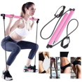 thumbnail image 1 of Portable Pilates Bar Kit with Resistance Band Yoga Pilates Stick, Exercise Toning Bar with Foot--, 1 of 4