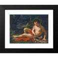 thumbnail image 2 of Anton Raphael Mengs 14x11 Black Modern Framed Museum Art Print Titled - Saint John the Baptist in the Desert, 2 of 5
