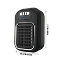 thumbnail image 2 of Mini Heater, Portable Electric Space Heater with Thermostat & Overheat Protection, Wall Mountable Quiet Fan Heater for Office, Bedroom, Indoor Use, Energy Efficient Personal Desk Heater, 2 of 3