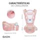 thumbnail image 3 of Mochila Porteo Ergonomico Baby Gaon Cangurera Bebé Portabebes 4 En 1 Rosa, 3 of 8