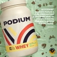 thumbnail image 5 of Podium Nutrition, Whey Protein Powder, Mint Chocolate Chip, 25 Servings, 25g of Whey Protein Per Serving, Gluten Free, Soy Free, 5 of 8