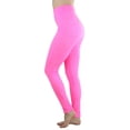 thumbnail image 5 of ToBeInStyle Women's Space Dye Fleece Ankle Length Leggings, 5 of 10