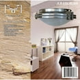 thumbnail image 2 of SUPERHUNTER 13" Brushed Nickel Finish Flush Mount Fixture With Frosted White Opal Glass, 2 of 10