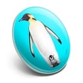 thumbnail image 2 of Penguin and Baby Chick Nestling Metal 1.1" Tie Tack Hat Lapel Pin Pinback, 2 of 5