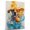 American Leopard Hound, variant on Barbet Cute Dog Swimming Stretched Canvas Size 8x12 – Retro Barbet Dog Batter in Action With Swimming for Themed Living Room