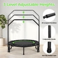 thumbnail image 3 of Arlopu 40'' Foldable Mini Trampoline for Adults, Fitness Rebounder Exercise Trampoline with Adjustable Handle, Max Load 330lbs, 3 of 9