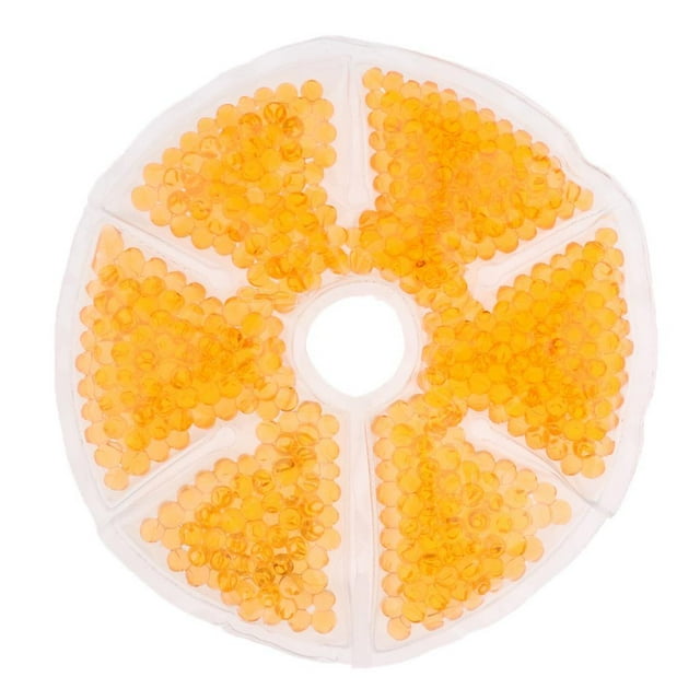 Almohadillas de gel para el pecho con paquete de gel frío y caliente para la lactancia materna. naranja