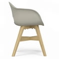 thumbnail image 6 of Simpli Home Kona Contemporary Outdoor Dining Chair in Plastic ( Set of 2 ) in Taupe, 6 of 8