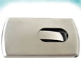 thumbnail image 2 of Miangastore 1Pc Portable PU Business Name Holder Credit Case Box Organizer (Silver), 2 of 8