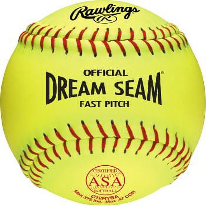 Rawlings 12" Pro Tac Dream Seam Certified ASA Softball 12 pack