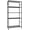 Black, variant on Four-Tier Storage Shelf with Hooks and Leveling Feet, Easy Assembly, Rust-Resistant Organizer for Garage Kitchen Pantry Bedroom, 33.2 x 12.7 x 57.3 Inches, Black