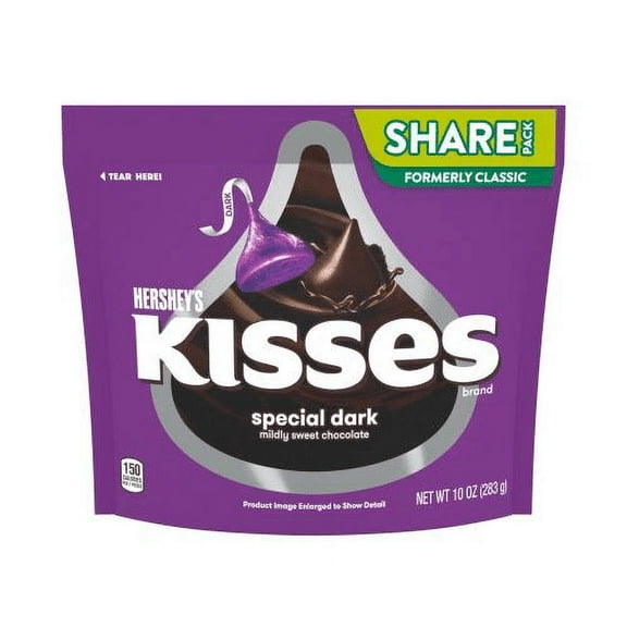 Hershey's Dark Chocolate Kisses - 10oz (Pack of 14)