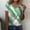 Green, variant on ALLLIST Summer Tops for Women Pink Long Sleeve V-Neck Graphic T-Shirts Blouse for Women