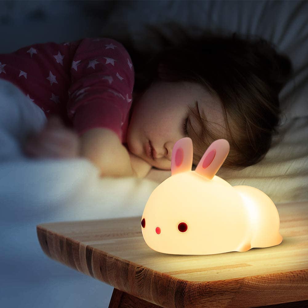 Details about   Cute Bunny LED Night Light color changing & rechargeable 