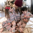 thumbnail image 4 of Matching Family Pajamas Christmas Tree Sleepwear Cotton Unisex PJs Pants Set Long Sleeve Clothes, 4 of 6