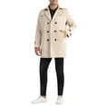 thumbnail image 2 of INSPIRE CHIC Business Trench Coat for Men's Double Breasted Notched Lapel Winter Overcoats, 2 of 5