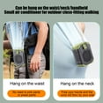 thumbnail image 6 of Portable Waist Fan, 1800mAh Powerful 5-Speed Portable Fans with Charging Display Clip-On Neck Hands-Free Rechargeable Wearable Belt Fan for Outdoor Sports, Hiking, Gardening, Camping Travel, Green, 6 of 7