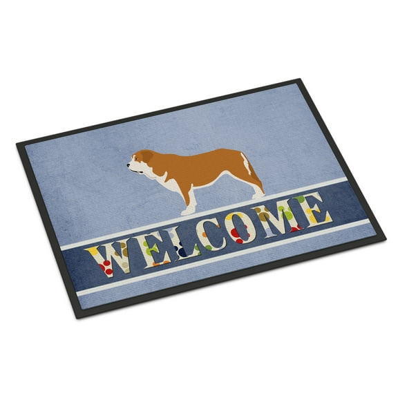 Carolines Treasures BB8349MAT Mastin Epanol Spanish Mastiff Door Mat Indoor Rug or Outdoor Welcome Mat 18x27 Doormat