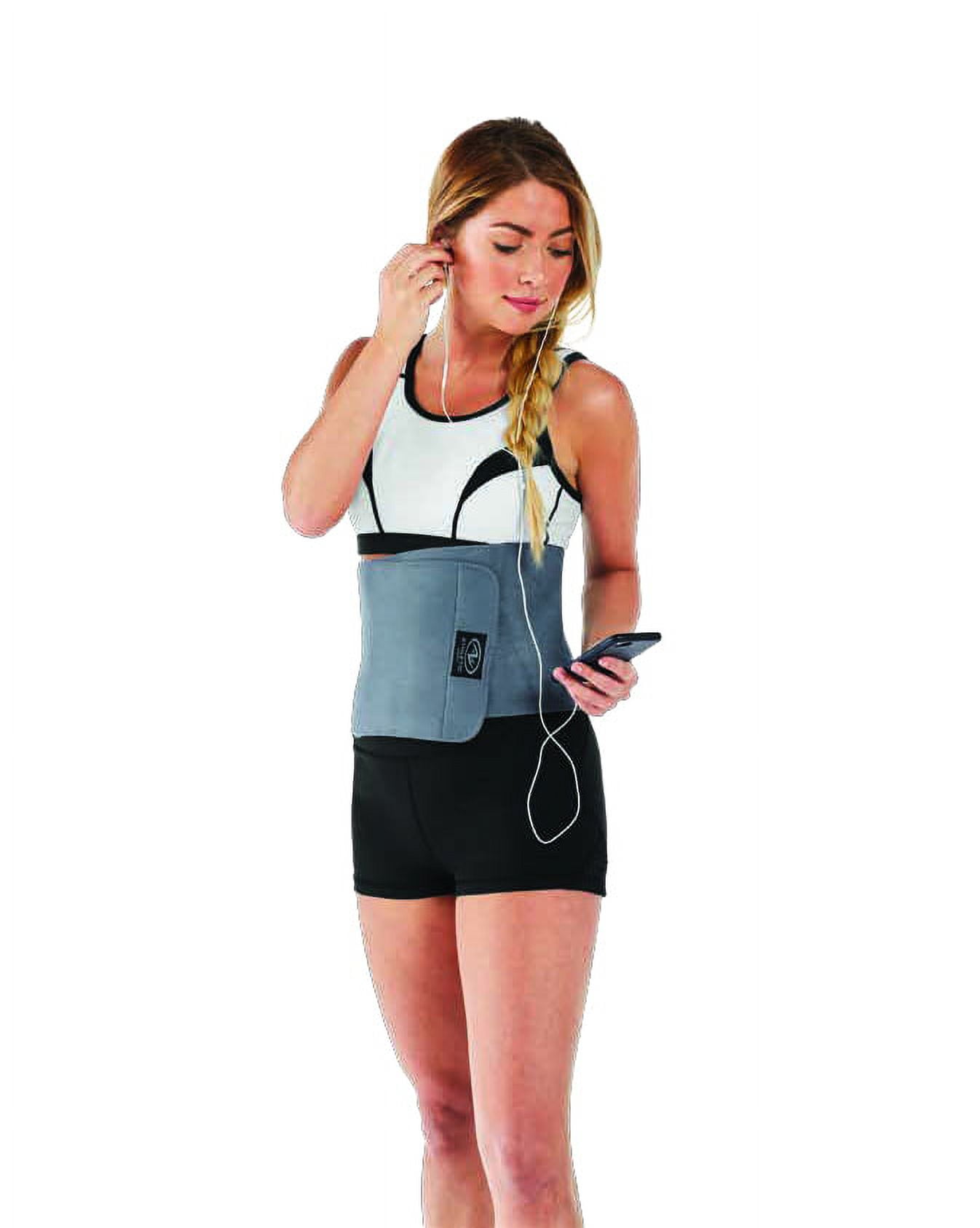 Athletic Works 8 Waist Trimmer Belt with Antimicrobial Protection Gray Walmart