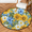 Multicolour 1, variant on CURLYOOT Round Rug 3ft Summer Sunflower Style Area Rug, Washable Circle Mat Non Slip Floor Carpet Mat, Soft Indoor Rugs for Entryway Living Room Dining Room Bedroom