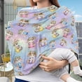 thumbnail image 3 of Renewold Easter Rabbit Eggs Colorful Car Seat Covers for Babies Girls Boys, Stretchy Carseat Canopy Soft Baby Breastfeeding Cover Nursing Scarf Infant Stroller Cover, 3 of 7