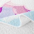 thumbnail image 5 of Erosebridal Cartoon Unicorn Girls Bed Spread Queen,Kawaii Cute Animals Queen Coverlet Set For Kids,3pcs, 5 of 7