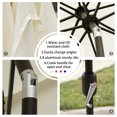 thumbnail image 6 of Aoodor 10ft. Heavy-Duty Outdoor Market Patio Umbrella White, 6 of 6