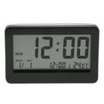 thumbnail image 1 of DOLITY Grand Réveil Numérique à Écran LCD avec Calendrier, Température, Répétition, Horloge de Table Noire, 1 of 9