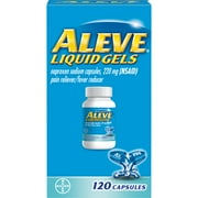 Aleve Liquid Gels with Naproxen Sodium Pain Reliever/Fever Reducer, 220 mg, 120 ct