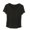 Black, variant on Womens T-Shirts Solid Color Square Neck Short Sleeve Loose Casual Tops Summer Everyday Tees