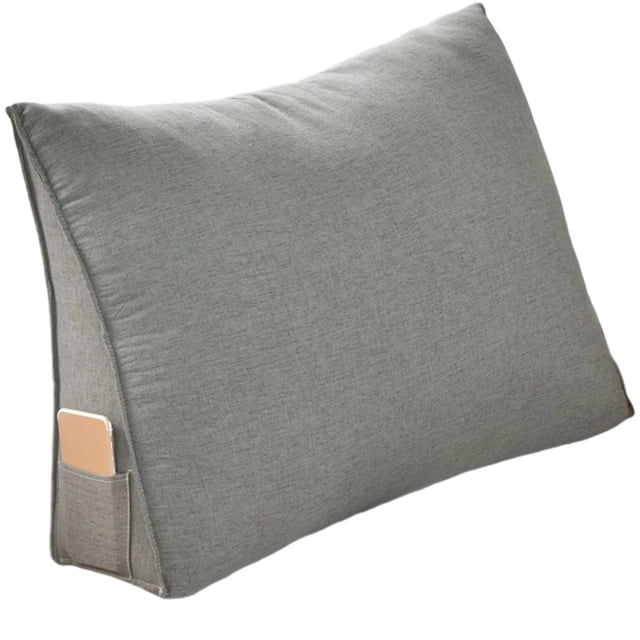 Triangular Headboard and Bed Backrest Pillow for Supportive Reading Relaxation and Comfortable Sitting