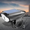 thumbnail image 1 of Luces solares recargables para bicicleta con alarma de bocina de bicicleta, luz de ciclismo de 250 lúmenes, 1 of 9