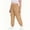 Khaki, variant on Plus Size Women's Cargo Joggers For Women Elastic Waistband Workout Sweatpants Fall Casual Athletic Running Pants With Pockets
