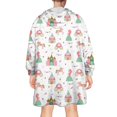 thumbnail image 2 of Wearable Oversized Blanket,Princess Castle Pattern Wearable Blanket Hoodie for Adults,Cozy Hooded Blankets with Super Pockets,Super Warm Fuzzy Pullover for Women & Men, 2 of 6