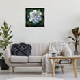 thumbnail image 4 of Stupell Industries Modern Paint Streaked Flower Black Floating Frame Canvas Art, 25 x 25, by Liz Jardine, 4 of 8