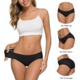 thumbnail image 2 of Women's Ice Silk Seamless No Show Briefs, Breathable Soft Workout Underwear, 2 of 5